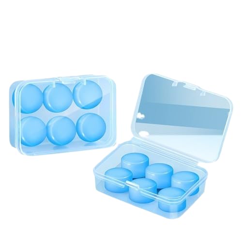 Silicone Moldable Ear Plugs – Reusable Noise Cancelling Wax Earplugs for Sleeping, Swimming, Work & Travel(Packof2)