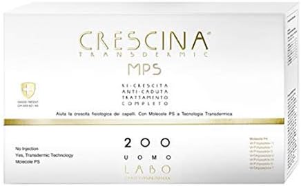 Labo Crescina Transdermic Mps Complete Ri-Growth Treatment + Anti-Fall 200 Men'S Hair Care 20 + 20 Vials