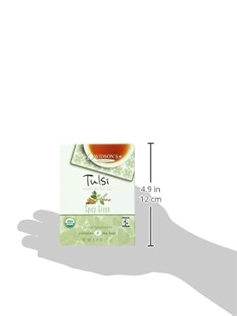 Davidson's Organics, Tulsi Spicy Green, 8-count Tea Bags, Pack of 12 : Grocery & Gourmet Food