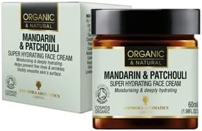 Amphora Aromatics Mandarin & Patchouli Super Hydrating Face Cream COSMOS Organic 60ml : Amazon.co.uk: Beauty