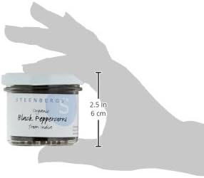 Organic Black Peppercorns Standard Jar - 55G