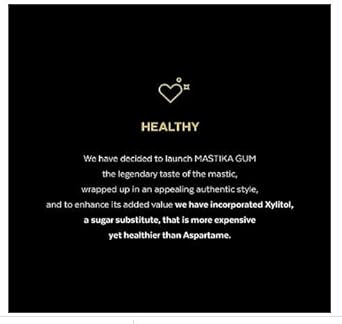 Mastikaa Gum | Natural Premium Mastic Chewing Gum | Sugar Free + Aspartame Free | Long Lasting Mastic Flavor | Pack Of 12 Pieces [Uae] Ma