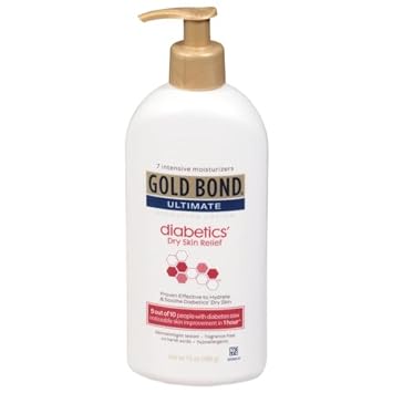 Gold Bond Diabetics' Dry Skin Relief Body Lotion, 13 oz., With Aloe to Moisturize & Soothe