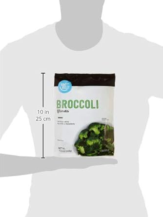 Amazon Brand - Happy Belly Frozen Broccoli Florets, 12 ounce (Pack of 1)