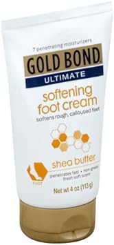 Gold Bond Softening Foot Cream, 4 oz., With Shea Butter to Soften Rough & Dry Feet