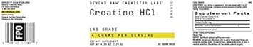 Beyond Raw Chemistry Labs HCl, 30 Servings : Everything Else