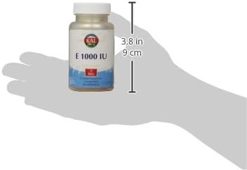 KAL E-1000 D-Alpha Tocopherol 1000 IU Softgels, 30 Count