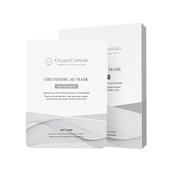 Ceutisome Ag Mask – Premium Black Caviar Anti-Aging, Anti-Wrinkle Facial Sheet Mask, Rejuvenating & Firming (6 Sheets/Box)