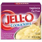 Jell-O Cook & Serve Tapioca Fat Free Pudding & Pie Filling Mix (24 Ct Pack, 3 Oz Boxes)