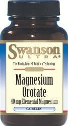 Swanson Magnesium Orotate 40 Milligrams 60 Capsules