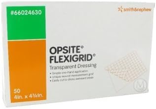 Smith & Nephew Opsite Flexigrid Transparent Dressing (4"X4 3/4") (Box Of 50) By Opsite