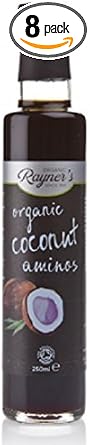 Rayners Organic Coconut Aminos - 250Ml (8 Pack Bundle)