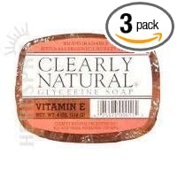 Clearly Natural Soap Bar Glyc Vitamin E, 3 Pack : Beauty & Personal Care