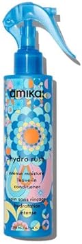 Bizzico Generic Amika Hydro Rush Intense Moisture Leave-In Conditioner For Dry, Damaged Hair, Hyaluronic Acid & Coconut Water Formula, 200Ml