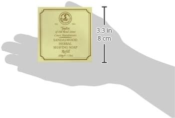 Taylor Of Old Bond Street Sandalwood Hard Shaving Soap Refill, 3.5-Ounce, (01051) : Beauty & Personal Care