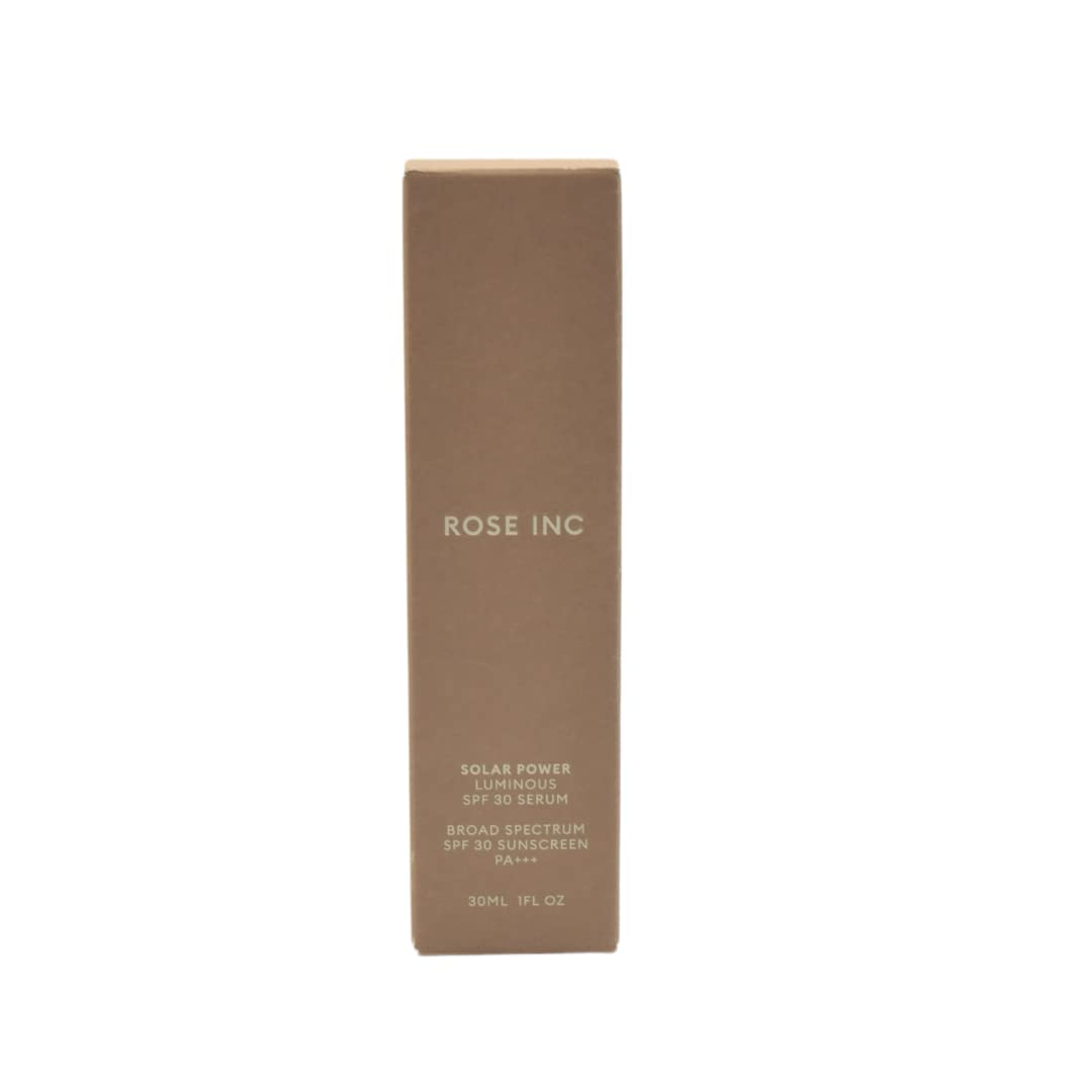 Rose Inc Solar Power Luminous Spf 30 Brightening Serum 1 Oz / 30 Ml : Beauty & Personal Care