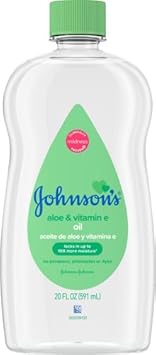 Johnson'S Baby Oil, Mineral Oil Enriched With Aloe Vera And Vitamin E, 20 Fl. Oz