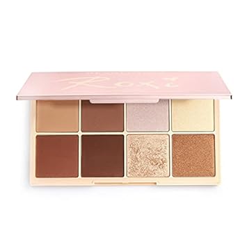 Makeup Revolution X Roxxsaurus Highlighter & Contour Palette, Sculpt, Define & Illuminating Makeup Palette, 8 Shades, Vegan & Cruelty Free, 8 X 0.052 Oz