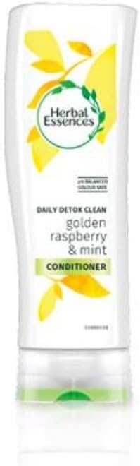 Herbal Essences Daily Detox Shine Shampoo And Conditioner With Golden Raspberry And Mint. Bundle With Exclusive Beauty Tips