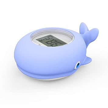 Baby Bath Thermometer Floating Bath Toy, Bathtub Thermometer WaterTemperature Warning Baby Bath Safety(Whale)