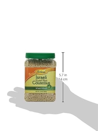 Roland Foods Israeli Toasted Couscous, Whole Wheat, 21.16 Ounce, Pack Of 2