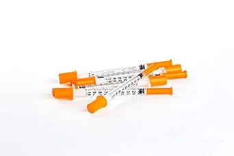 Care Touch Insulin Syringes - 28g 5/16" - 8 mm 1 cc (Pack of 100) (Package may Vary) : Health & Household