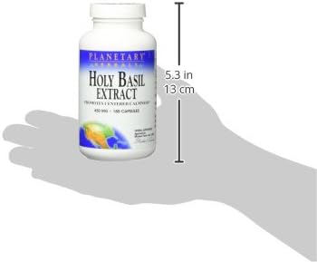 PLANETARY HERBALS Holy Basil Extract, Promotes Centered Calmness, 180 Count