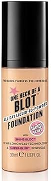 Soap And Glory One Heck Of A Blot All Day Liquid-To-Powder Foundation For Oily Skin - Fair Enough 30Ml