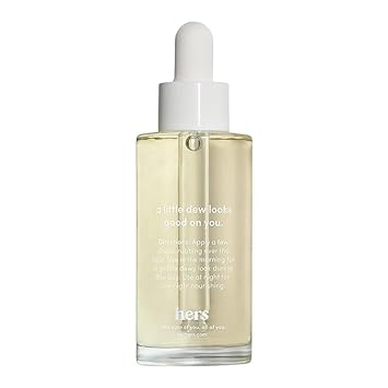Hers Effortless Glow Face Oil - Anti Aging Facial Oil For Glowing Skin - Softens, Hydrates, Smoothes Wrinkles - Contains Jojoba Oil, Tea Tree Oil, Rosehip - 1 Fl Oz : Beauty & Personal Care