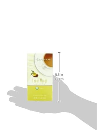 Davidson'S Organics, Lemon Mango, 25-Count Tea Bags, Pack Of 6