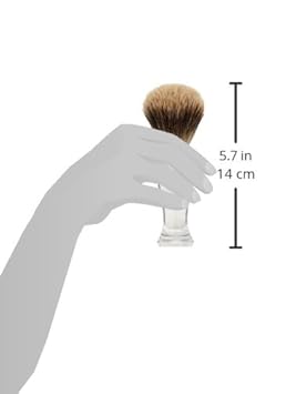 Êshave Fine Badger Hair Shaving Brush, Clear : Beauty & Personal Care