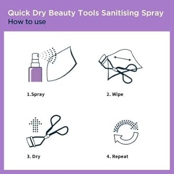 Beauty Hygiene Plus Makeup Tools Sanitising Spray Quick Dry Antibacterial Antiviral 50Ml