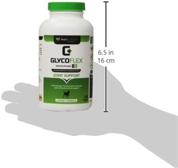 VETRISCIENCE GlycoFlex Stage 2 Hip and Joint Supplement for Dogs, Chewable Tablet – Moderate Joint Support with Green Lipped Mussel, DMG, and 750 MG Glucosamine Per Tablet : Pet Bone And Joint Supplements : Pet Supplies