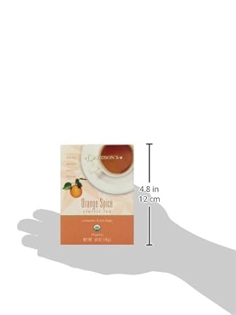 Davidson'S Organics, Orange Spice, 8-Count Tea Bags, Pack Of 12