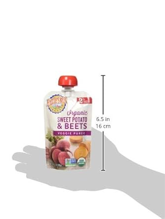 Earth's Best, Organic Baby Food, Stage 2, Sweet Potatoes & Beets, 3.5 oz Pouch : Chips : Everything Else