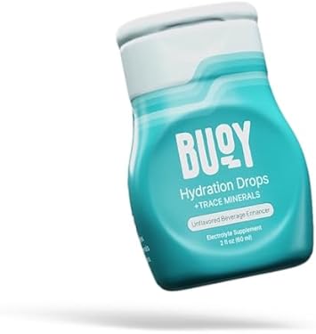 Buoy Electrolyte Drops | No Sugar, No Sweeteners | Trace Minerals, Vitamins & Antioxidants | Purposefully Unflavored | Perfect For Any Drink | Daily Hydration Supplement (1, Unflavored)