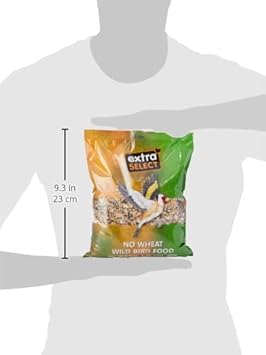 Extra Select No Wheat Wild Bird Food: Wheat Free Bird Seed for All Seasons, mixed Bird Feed - 1kg :Garden