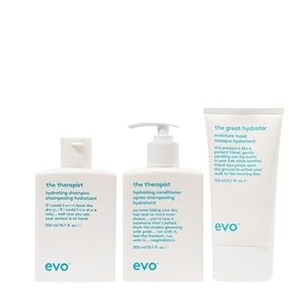 Evo The Therapist Hydrating Routine Bundle: Full-Size Hydrating Shampoo, Conditioner, And The Great Hydrator Moisture Mask