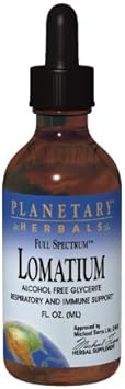 PLANETARY HERBALS Lomatium Full Spectrum Glycerite Nutritional Supplement, 8
