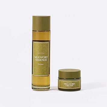 [I'M From] 2 Step Mugwort Calming Set, Essence And Cream Mugwort Extract 73.55~100%, Great For Irritation, Redness