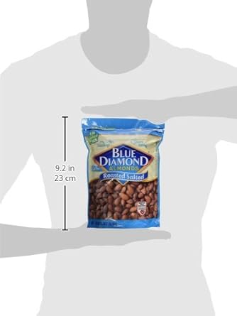 Blue Diamond Almonds, Roasted Salted, 16 Oz : Snack Almonds : Grocery & Gourmet Food
