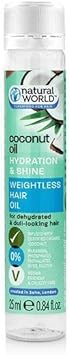 Natural World Coconut Water Hydration And Shine Weightless Hair Oil 25 Ml