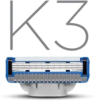 King Of Shaves, K3 Three Blade Cartridge, Handle Not Included, Pack Of 4