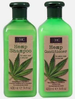 Mm Xhc Hemp Shampoo & Conditioner 400Ml - Natural Hair Care, Hydrating & Nourishing, Vegan-Friendly, Organic Ingredients, Anti-Frizz, Strengthening & Repairing, Suitable For All Hair Types