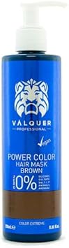 V?Quer Professional Power Colour Dyed Hair Mask - Vegan And Sulfate- (Brown Hair) - Hair Colour Booster - 275Ml
