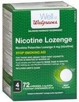 Walgreens Nicotine Lozenge, 4Mg, Mint, 72 Ea