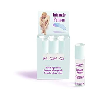 Depileve Intimate Folisan - Post Wax Gel, Roll-On Applicator, Prevents Razor Burn, Razor Bumps And Ingrown Hair, Ideal For Hard-To Reach Areas, Includes Six 10Ml Roll Ons