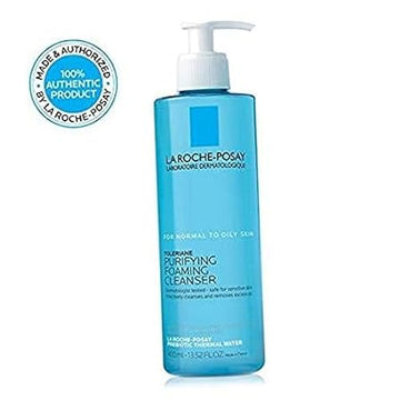 La Roche-Posay Toleriane Purifying Foaming Facial Oil Free Face Wash for Oily Skin  and for Sensitive Skin with Niacinamide Pore Cleanser