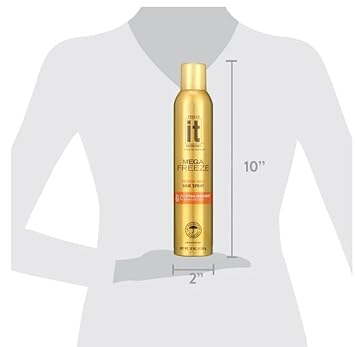 F'Reeze It Mega Freeze Hair Spray, Extreme Hold,10 Oz, (2 Count) : Beauty & Personal Care