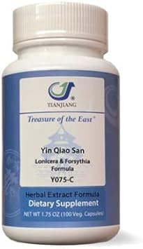 Lonicera & Forsythia Formula - Yin Qiao San (5:1 Concentrated Herbal Extract Granules, 100 Capsules)